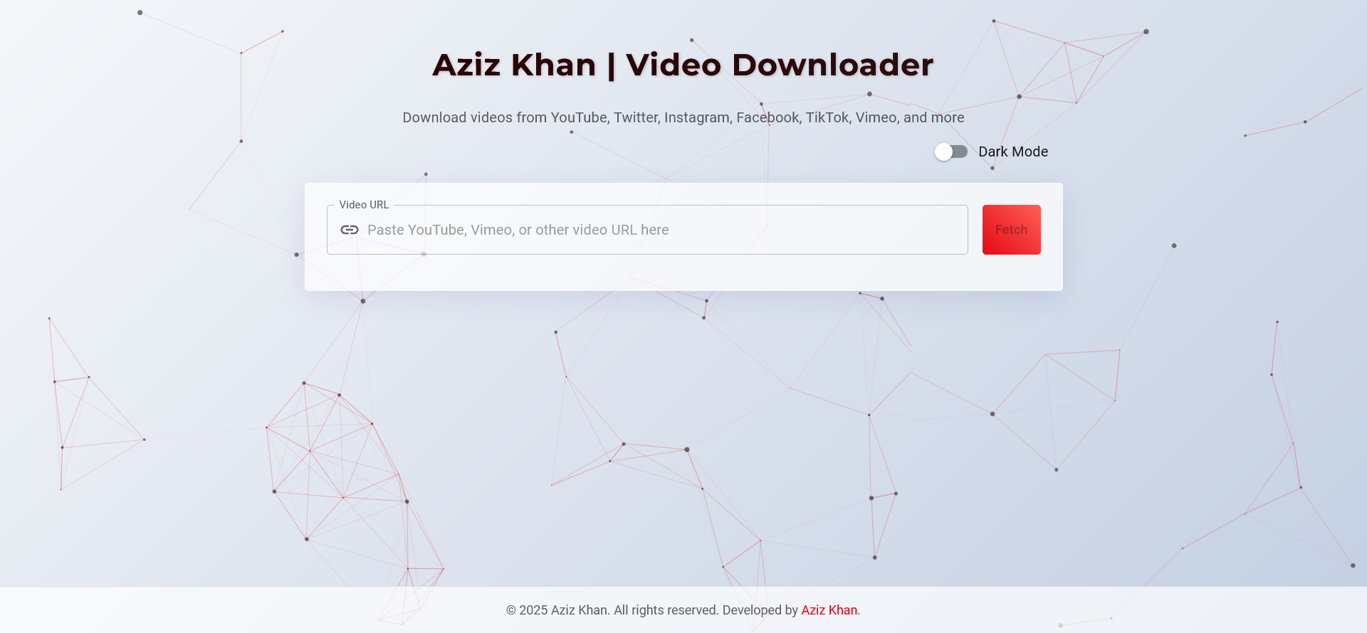 Aziz Khan | Video Downloader